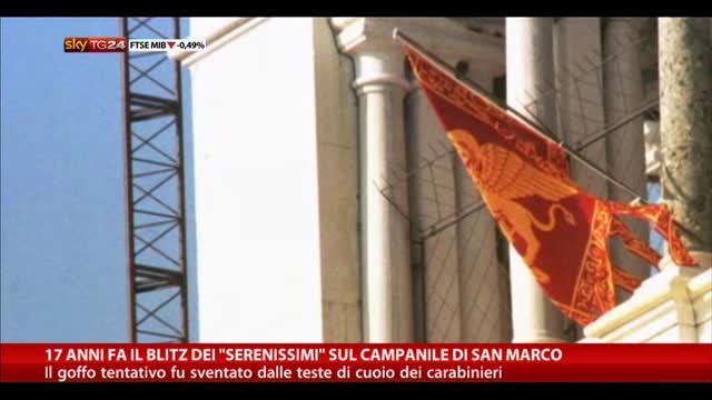 17 anni fa il blitz dei "Serenissimi" su campanile San Marco