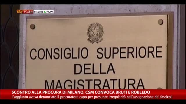 Scontro alla Procura di Milano, CSM convoca Bruti e Robledo