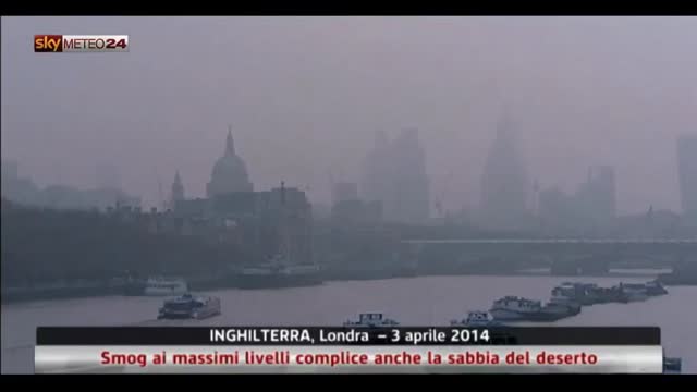 Londra, smog ai massimi livelli: complice sabbia del deserto