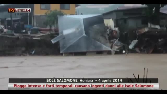 Forti temporali causano ingenti danni alle Isole Salomone