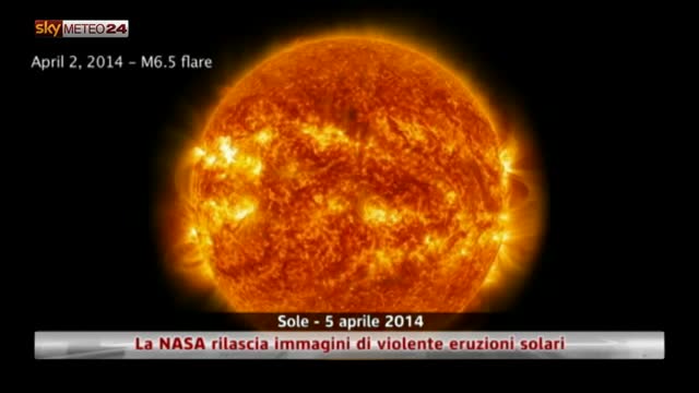 La NASA rilascia immagini di recenti eruzioni solari