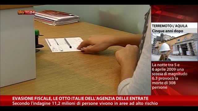 Evasione fiscale, le otto Italie dell'agenzia delle entrate