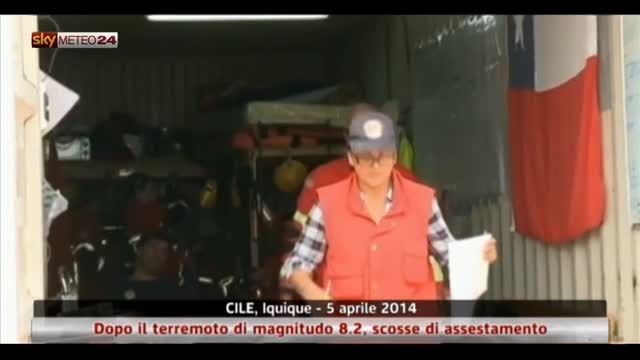 Cile: scosse di assestamento dopo terremoto di magnitudo 8.2