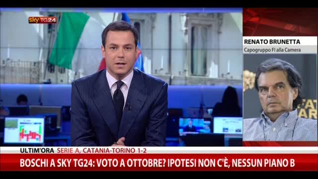 Brunetta a Sky TG24: "I problemi non sono in FI ma nel Pd"