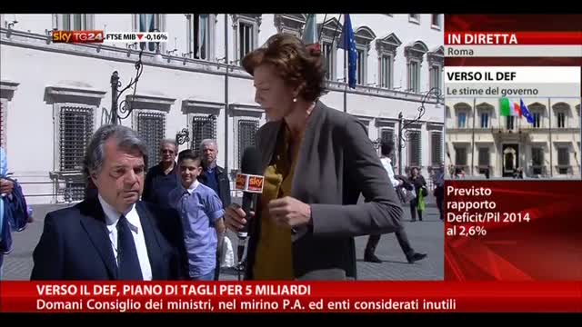 Verso il DEF, Brunetta: speriamo che Renzi non trucchi conti