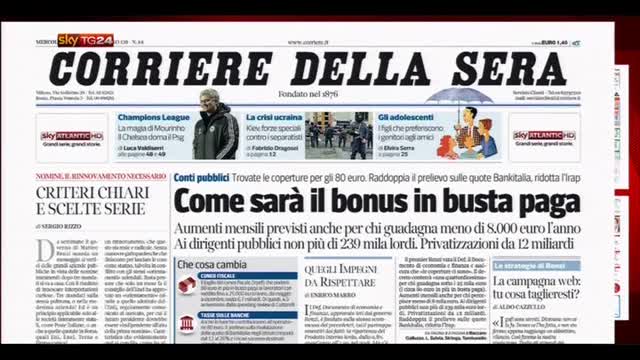 Rassegna stampa nazionale (09.04.2014)