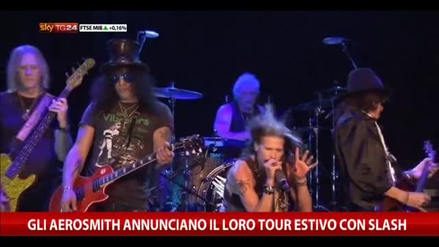 Gli Aerosmith annunciano il loro tour estivo con Slash