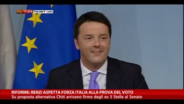 Riforme: Renzi aspetta Forza Italia alla prova del voto