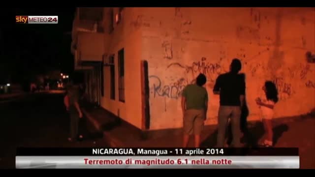 Nicaragua, terremoto di magnitudo 6.1 nella notte