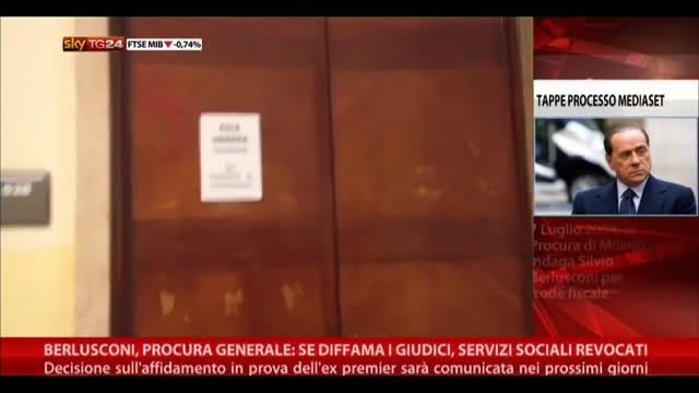 Berlusconi, PG: Se diffama giudici, servizi sociali revocati