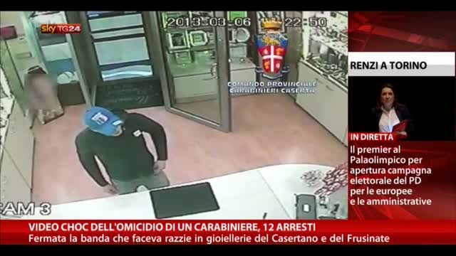 Video choc dell'omicidio di un carabiniere, 12 arresti