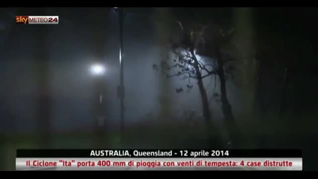Australia, il Ciclone “Ita” porta 400 mm di pioggia