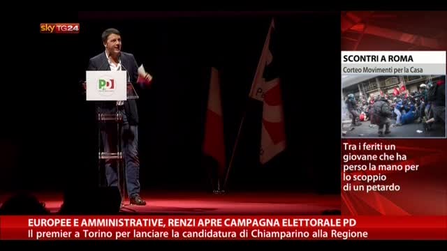 Europee e amministrative, Renzi apre campagna elettorale PD