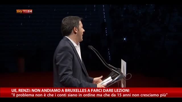 Renzi: "Il problema è che non cresciamo da 15 anni"