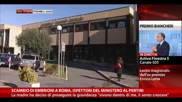 Scambio embrioni a Roma, ispettori del ministero al Pertini