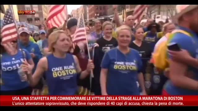 Strage maratona Boston, la staffetta per commemorare vittime