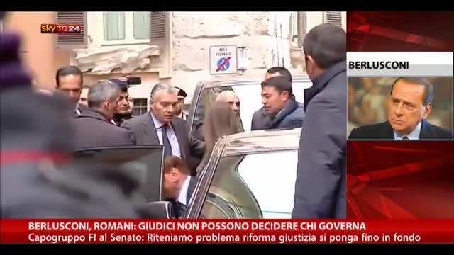 Berlusconi, Romani: giudici non possono decidere chi governa