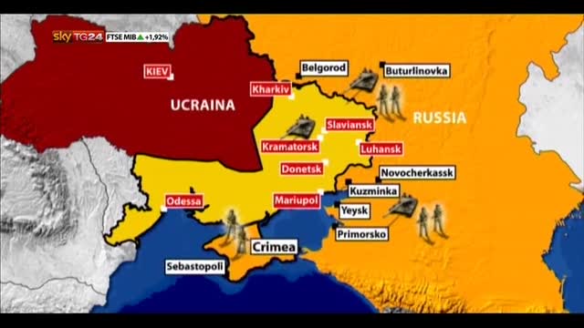 Ucraina, la mappa delle tensioni