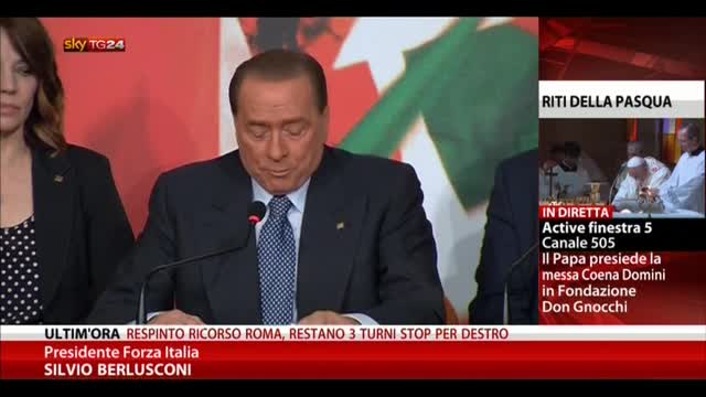 Berlusconi: volontariato mi fa piacere, spero essere utile