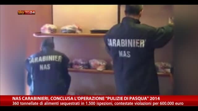 Nas Carabinieri, conclusa operazione "Pulizie di Pasqua"2014
