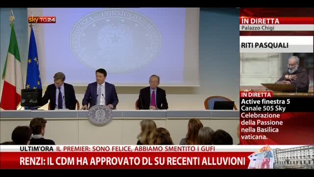 Palazzo Chigi, Renzi: la conferenza stampa in 10 tweet
