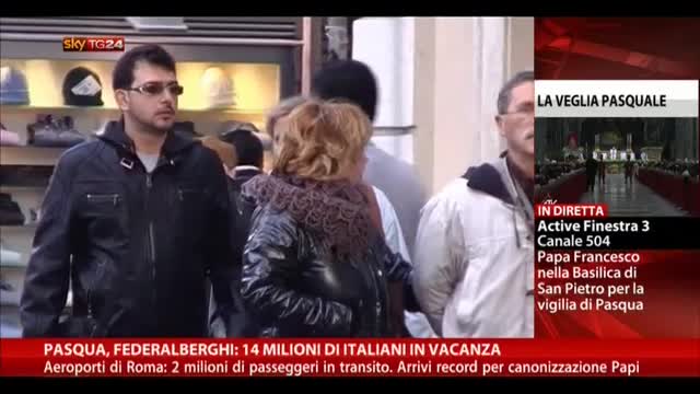 Pasqua, Federalberghi: 14 milioni di italiani in vacanza