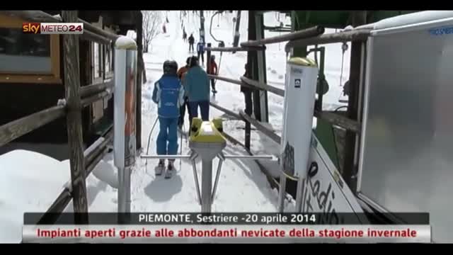 Piemonte, impianti aperti per abbondanti nevicate invernali