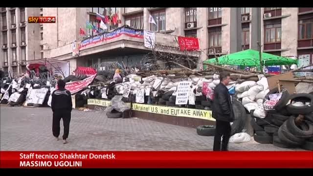 Ucraina, a Donetsk posti di blocco per impedire rifornimenti
