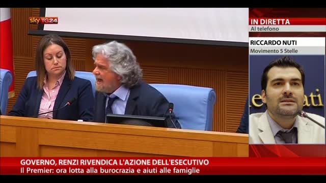 Grillo attacca Renzi. Intervista a Riccardo Nuti (M5S)