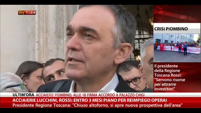 Acciaierie Lucchini, Rossi a Palazzo Chigi per firma accordo