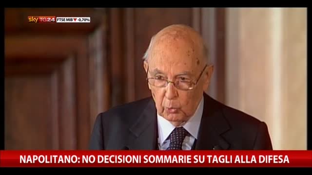 25 aprile, Napolitano: "I  marò fanno onore all'Italia"