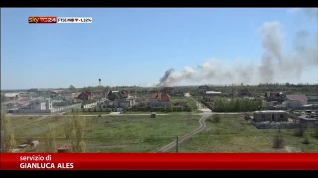 Ucraina, abbattuto elicottero forze Kiev