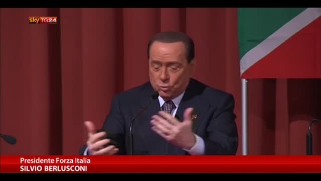 Berlusconi: con diluvio Renzi in tv miracoloso noi al 20%