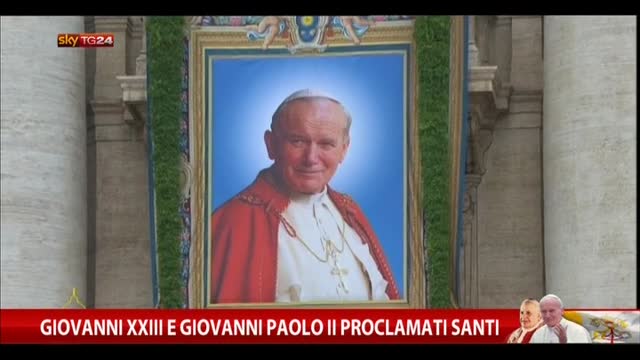 Giovanni XXIII e Giovanni Paolo II proclamati Santi