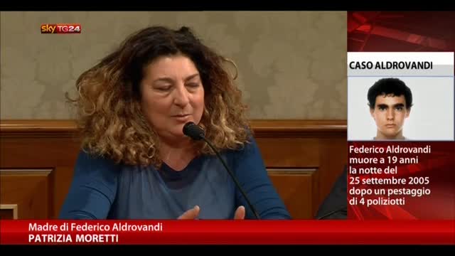 Madre Aldrovandi: "La politica trovi la soluzione"