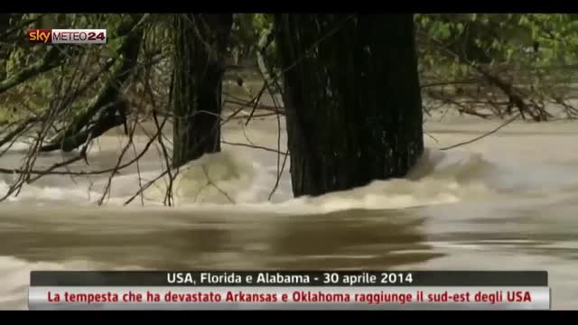USA, tempesta da Arkansas e Oklahoma raggiunge il sud-est