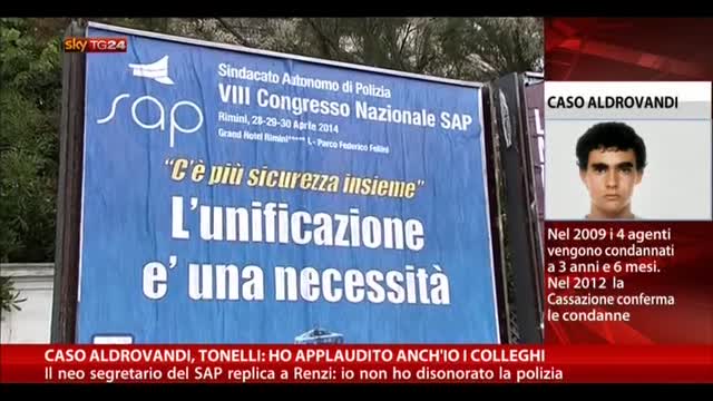 Caso Aldrovandi, Tonelli: "Ho applaudito anch'io i colleghi"