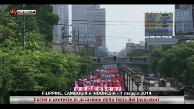 Filippine, cortei e proteste per la festa dei lavoratori