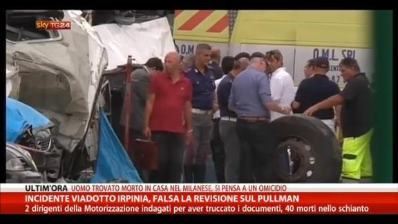 Incidente viadotto Irpinia, falsa la revisione sul bus