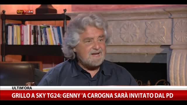 Grillo a Sky TG24: Genny 'a Carogna sarà invitato dal Pd