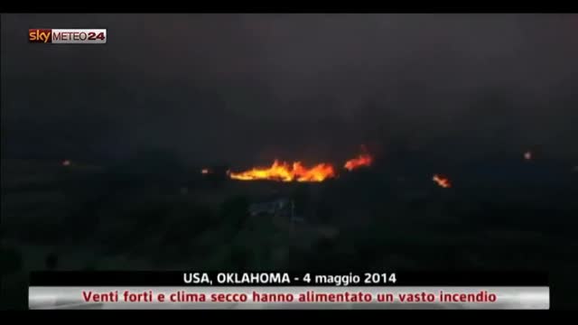 USA, Venti e clima secco hanno alimentato un vasto incendio
