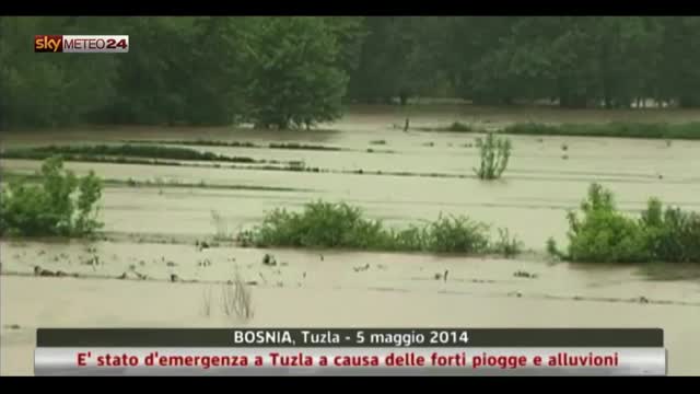 Tuzla, stato d'emergenza per le forti piogge e alluvioni