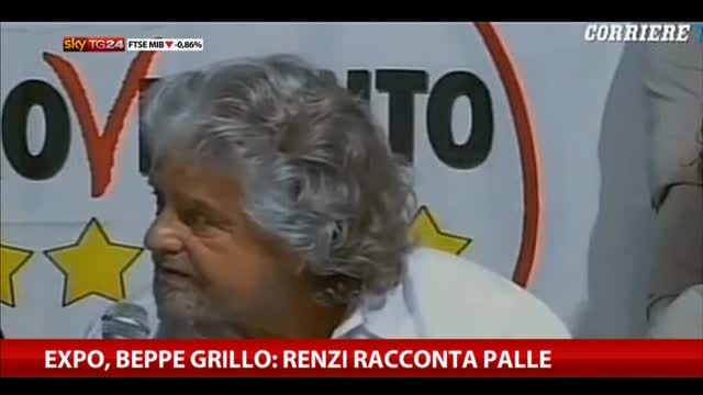 Expo, Beppe Grillo: Renzi racconta palle