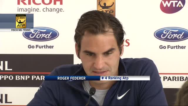 Atp Roma, Federer: "Per Fognini momento delicato"