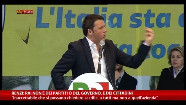 Renzi: "La RAI non è di partiti o Governo, è dei cittadini"