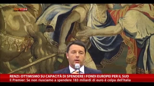 Renzi: ottimismo su spesa fondi europei per il Sud