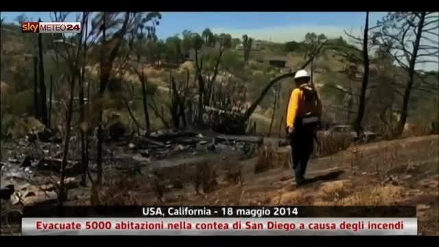 USA, Evacuate 5000 abitazioni nella contea di San Diego