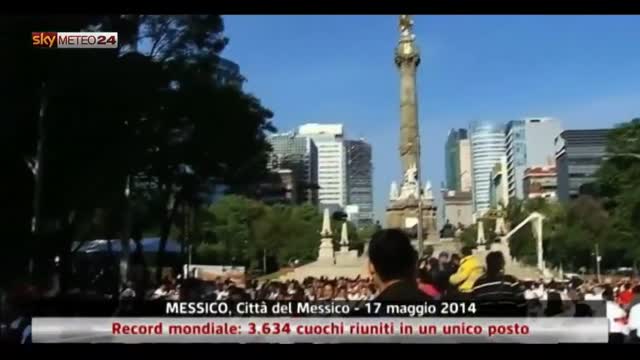 Messico, record mondiale: 3.634 cuochi in un unico posto