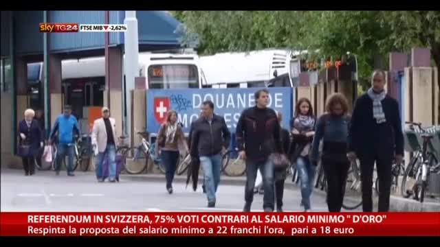 Referendum Svizzera, 75% voti contrari salario minimo d'oro