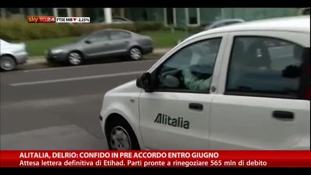 Alitalia, Delrio: confido in pre accordo entro giugno
